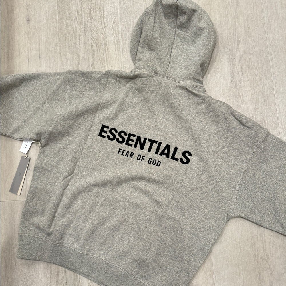 Essentials Dark Oatmeal Hoodie